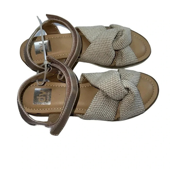 Dolce Vita DV Davis Rose Gold Canvas Sandal Size 3 - Picture 2 of 5